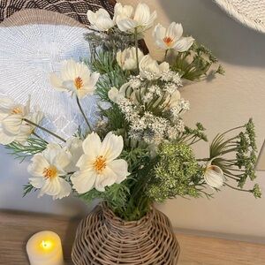New Pottery Barn White Floral Arrangement